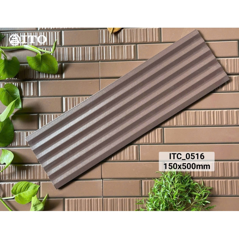 🪵 GẠCH TRANG TRÍ 15x50cm ITO ITC_0516 – SẮC NÂU THIỀN TRẦM AN