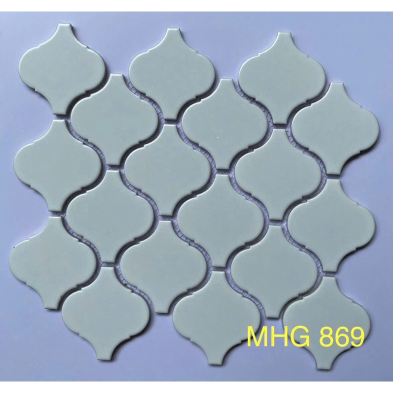 ✨ Gạch Mosaic Gốm MHG 869 – Hơi Thở Cổ Điển, Sắc Trắng Thanh Lịch BHHOMETILES